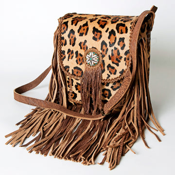 American Darling Cross Body Hair on Genuine Leather Western Women Bag Handbag Purse | Travel Bags College Casual